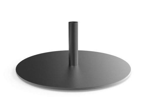 Pied base pour lampadaire rond noir graphite Ø 38 cm Paranocta
