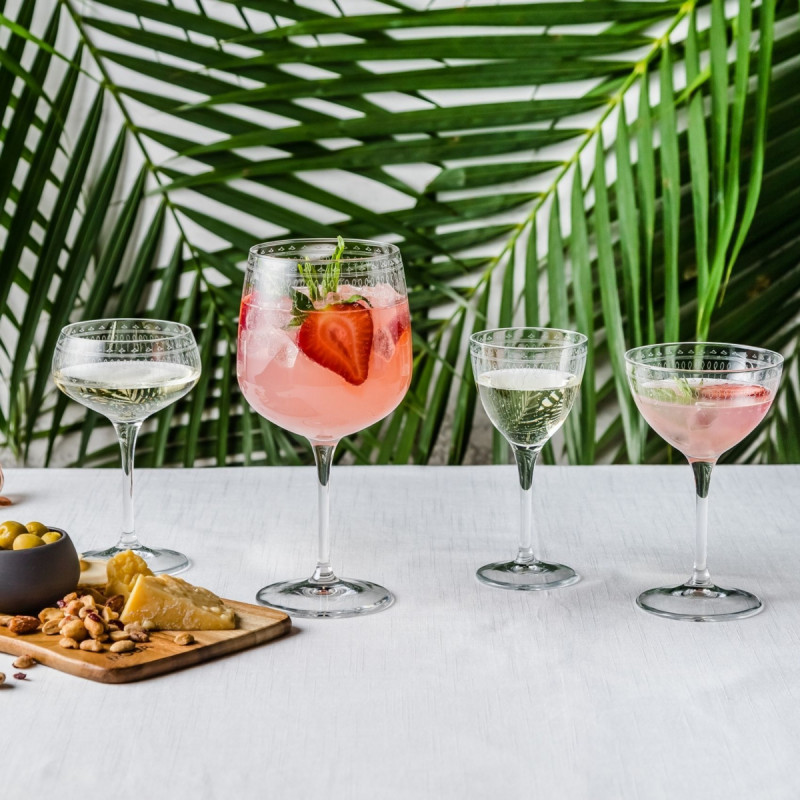 Verre à cocktail gin verre cristallin 75,5 cl Novecento Art Deco Bormioli Rocco