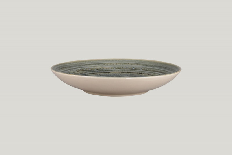 Assiette coupe creuse rond Peridot porcelaine vitrifiée Ø 23 cm Rakstone Spot Rak