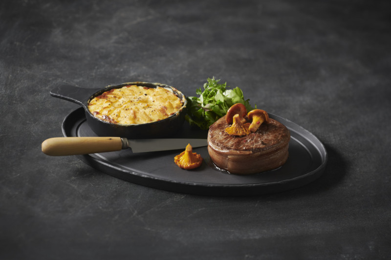 Cassolette rond noir porcelaine culinaire Ø 13 cm Revol