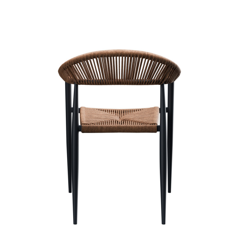 Fauteuil paille 77x57x58 cm Amsterdam Flexmob