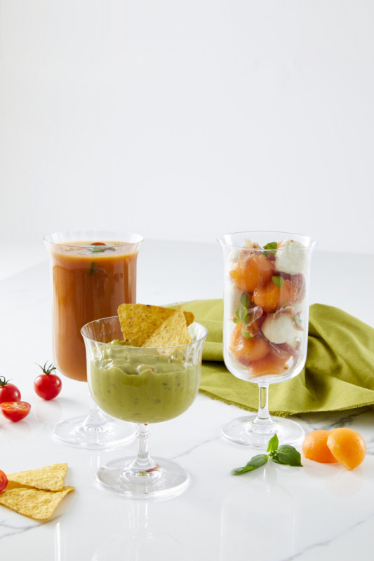 Coupe à dessert transparent verre cristallin Ø 9,1 cm Rims Rak
