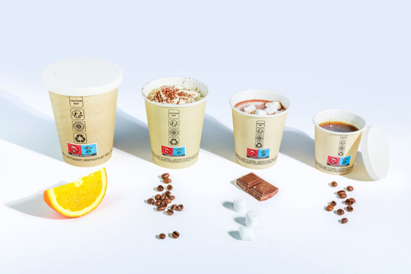 Gobelet kraft carton 18 cl Alphaform (50 pièces)
