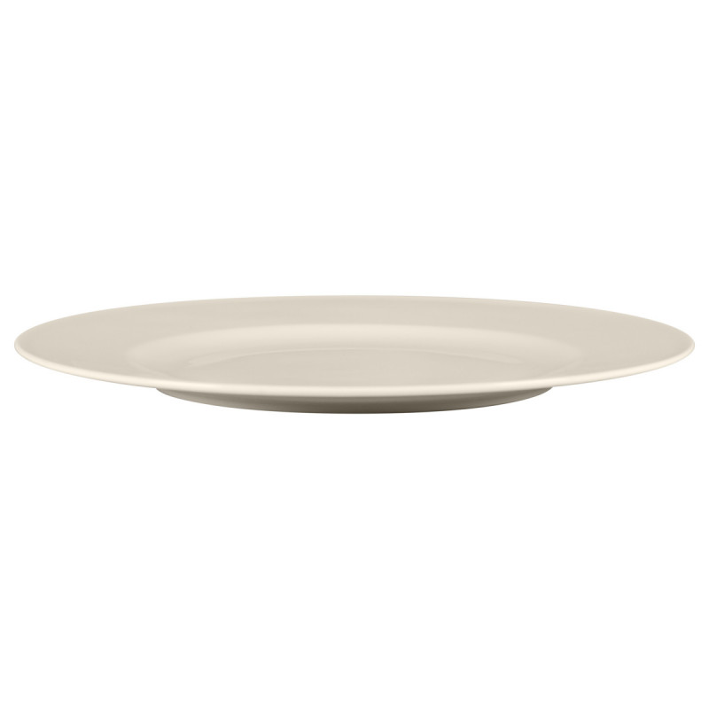 Assiette plate rond blanc porcelaine bone china Ø 32 cm Bravura Rak