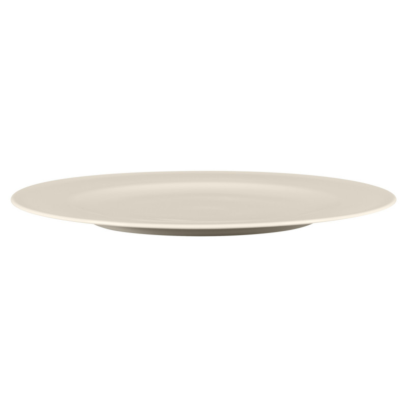 Assiette plate rond blanc porcelaine bone china Ø 23,1 cm Bravura Rak