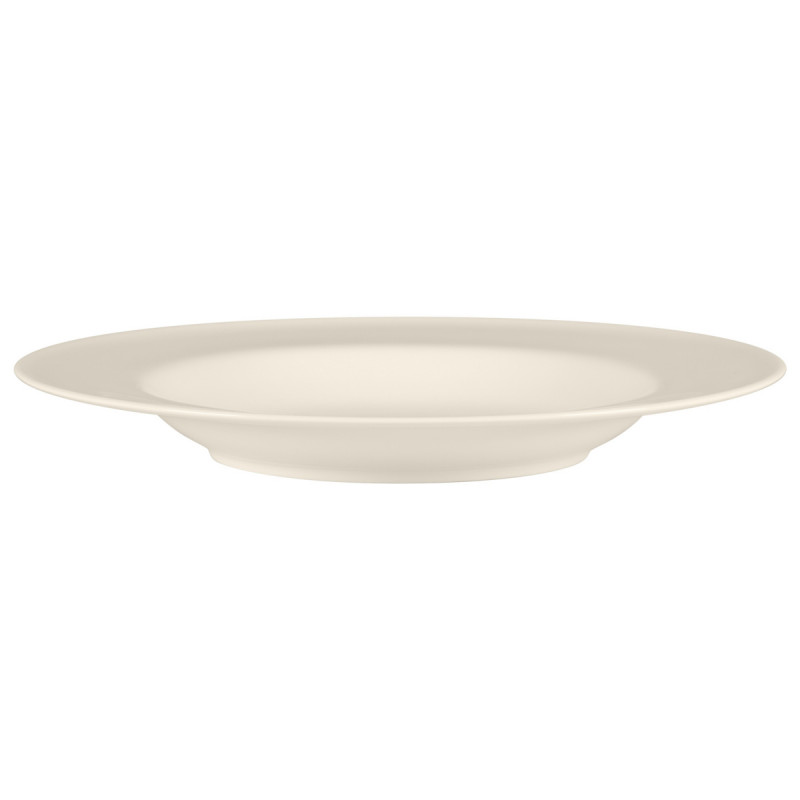 Assiette creuse rond blanc porcelaine bone china Ø 28 cm Bravura Rak