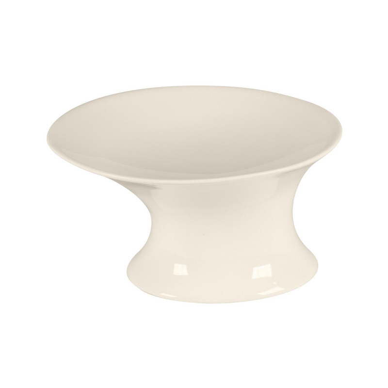 Assiette creuse surélevée rond blanc porcelaine bone china 15,8x14,9 cm Bravura Rak