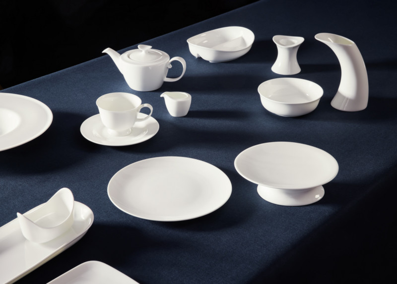 Tasse à déjeuner rond blanc porcelaine bone china 33,8 cl Ø 10,1 cm Bravura Rak