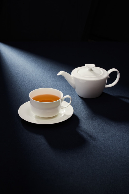 Tasse à déjeuner empilable rond blanc porcelaine bone china 30,6 cl Ø 10 cm Bravura Rak