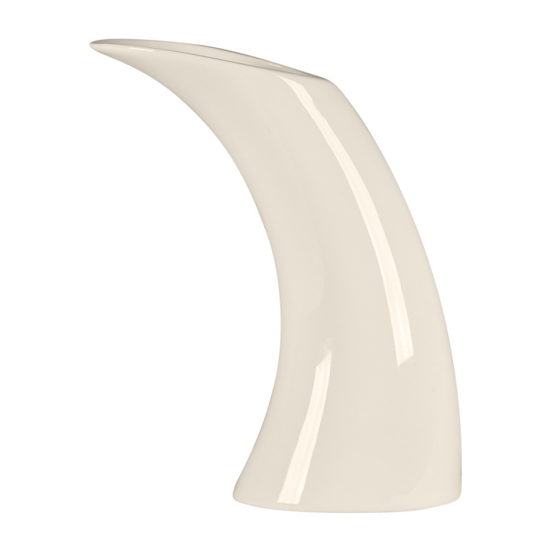 Carafe irrégulier blanc porcelaine bone china Ø 8,1 cm Bravura Rak