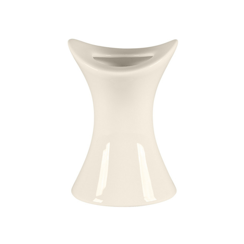 Porte cure-dents irrégulier blanc porcelaine bone china Ø 5,6 cm Bravura Rak