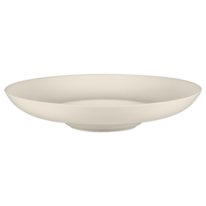 Assiette creuse gourmet rond blanc porcelaine bone china Ø 26,2 cm Fedra Rak