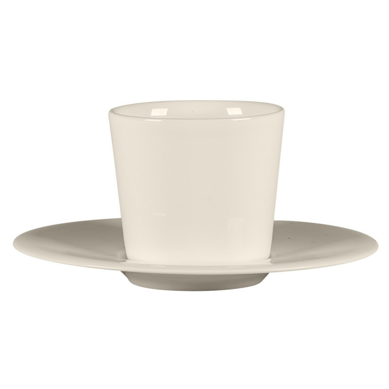 Tasse sans anse rond blanc porcelaine bone china 8,6 cl Ø 6,1 cm Fedra Rak