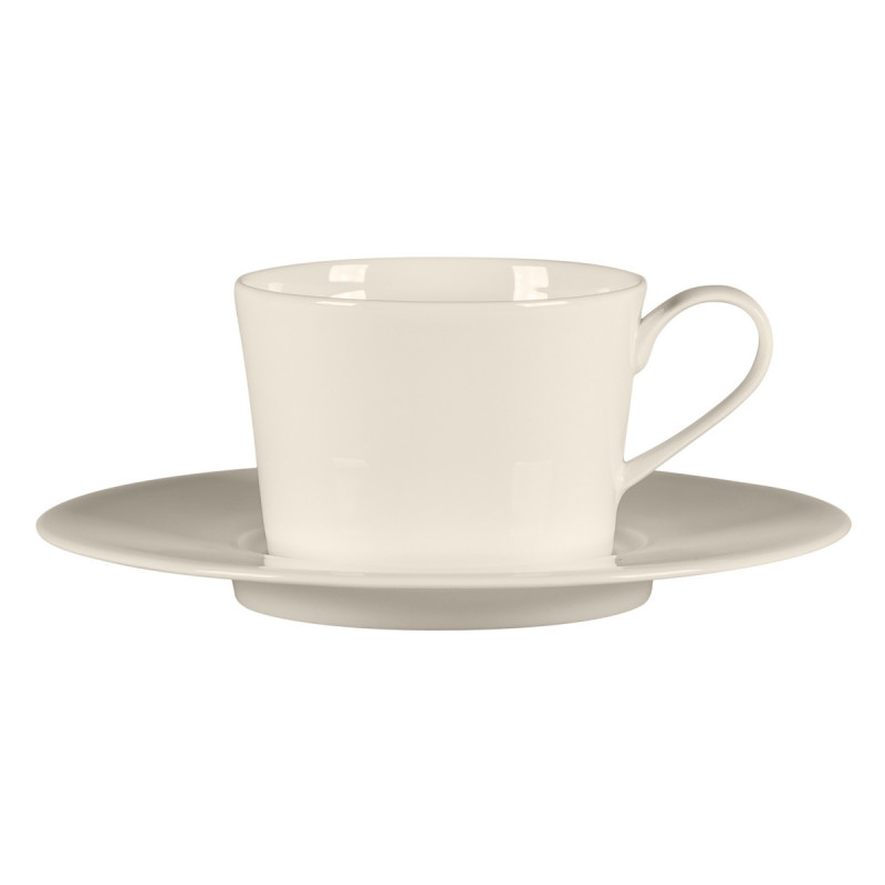 Tasse à café / thé rond blanc porcelaine bone china 23,7 cl Ø 8,9 cm Fedra Rak