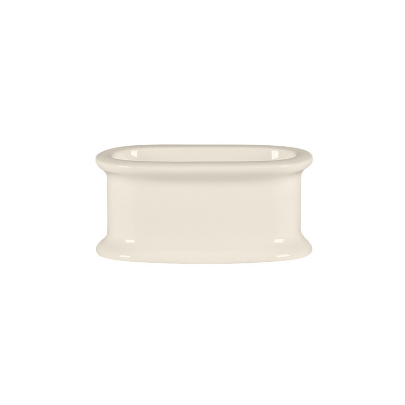 Anneau à serviette rond blanc porcelaine bone china 6,5 cm Fedra Rak
