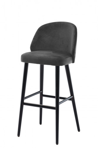 Tabouret de bar d'intérieur gris anthracite 105x52x57 cm Oscar Flexmob