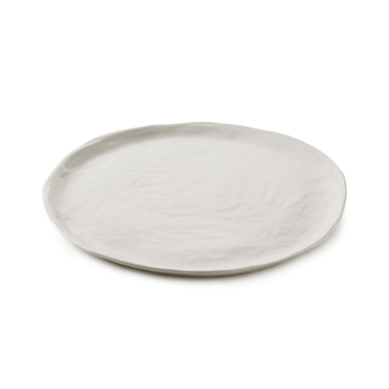 Assiette plate Blanc albâtre porcelaine culinaire Ø 26,5 cm Yli Revol