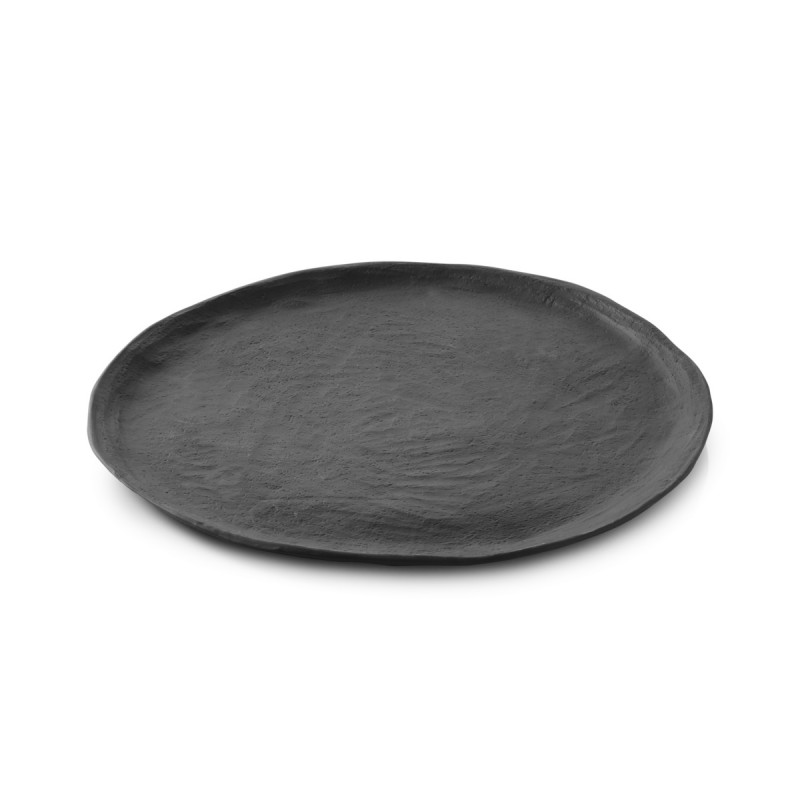 Assiette plate Noir brut porcelaine culinaire Ø 26,5 cm Yli Revol