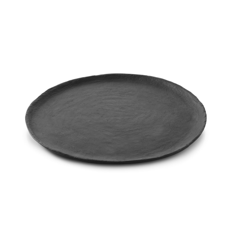 Assiette plate Noir brut porcelaine culinaire Ø 28,5 cm Yli Revol