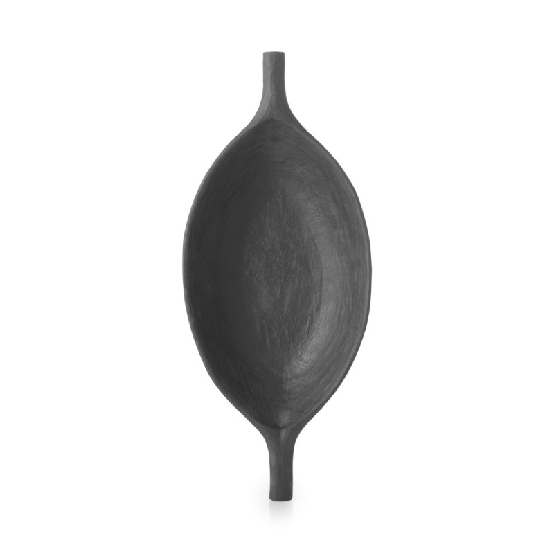 Coupe cabosse Noir brut porcelaine culinaire 33 cm Yli Revol