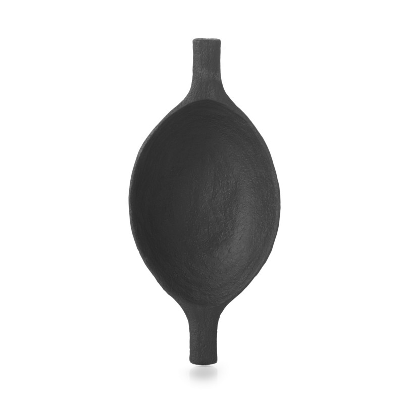 Coupelle cabosse Noir brut porcelaine culinaire 16,5 cm Yli Revol