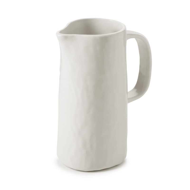Pichet Blanc albâtre porcelaine culinaire 84 cl Yli Revol
