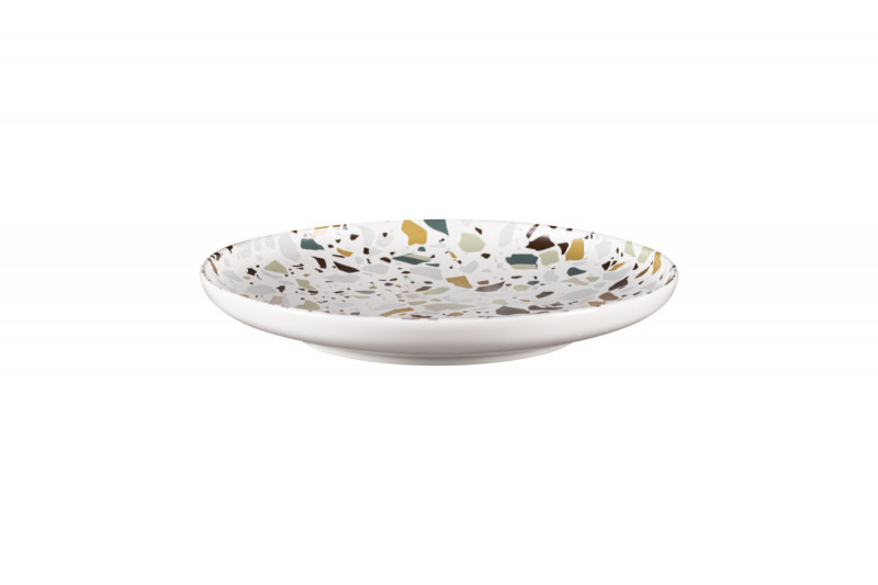 Assiette coupe creuse rond multicolore porcelaine Ø 20,5 cm Kerrazzo Rak