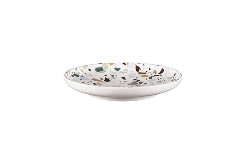 Assiette coupe creuse rond multicolore porcelaine Ø 26,9 cm Kerrazzo Rak