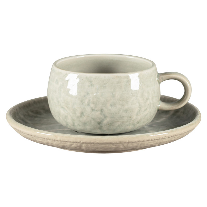 Tasse à café rond céladon porcelaine vitrifiée 25 cl Ø 9 cm Krush Rak