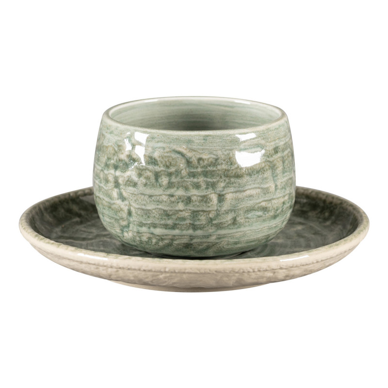 Tasse à café rond Sage porcelaine vitrifiée 30 cl Ø 9 cm Krush Rak
