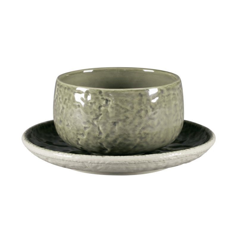 Tasse sans anse rond steel porcelaine vitrifiée 41 cl Ø 11 cm Krush Rak