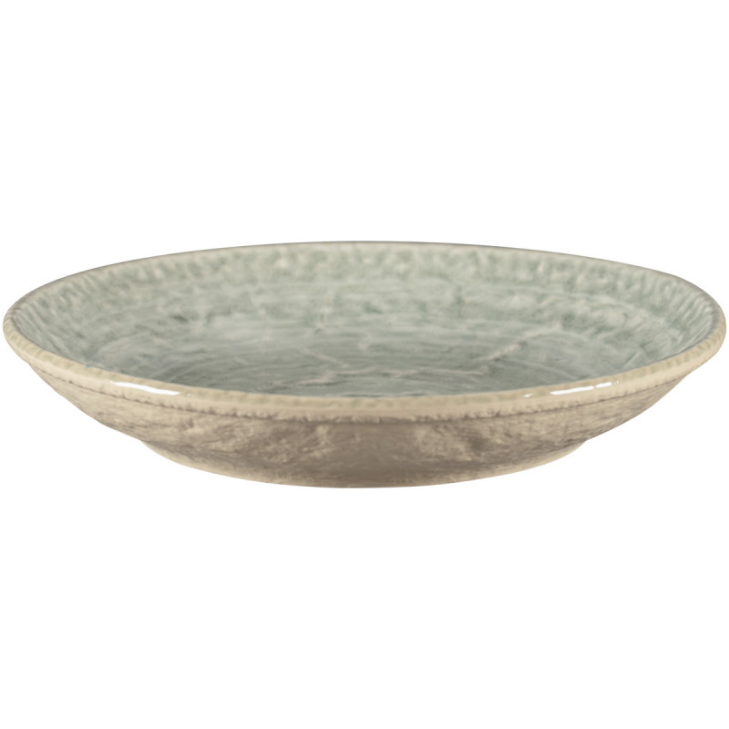 Assiette coupe creuse rond céladon porcelaine vitrifiée Ø 26,1 cm Krush Rak