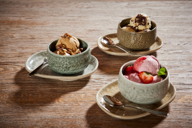 Sous-tasse à expresso rond vanilla porcelaine vitrifiée Ø 13 cm Krush Rak