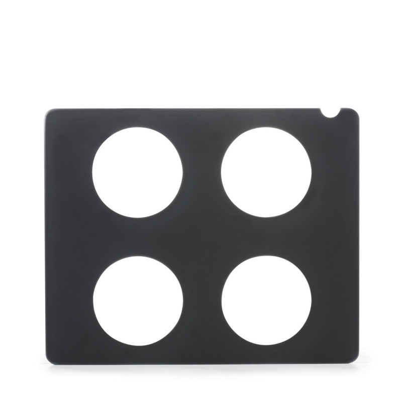 Plaque pour 4 carafes ou bouteilles GN 1/2 résine Nacryl® noir En Scène Revol