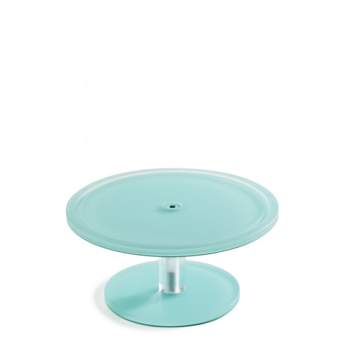 Piédestal résine Nacryl® bleu lagon Ø 23 cm 11 cm Mealplak