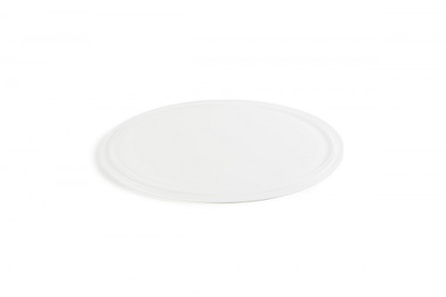 Plateau rond pour cloche résine Nacryl® blanc Ø 33 cm 1 cm Mealplak