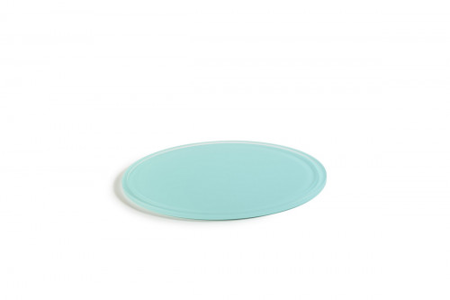 Plateau rond pour cloche résine Nacryl® bleu lagon Ø 23 cm 1 cm Mealplak