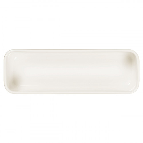 Assiette creuse rectangulaire blanc porcelaine 24x8 cm Fractal Rak