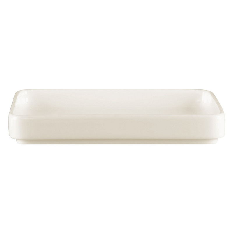 Assiette plate carré blanc porcelaine 16x16 cm Fractal Rak