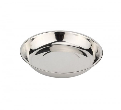 Assiette creuse rond inox Ø 22 cm Inox Plastorex