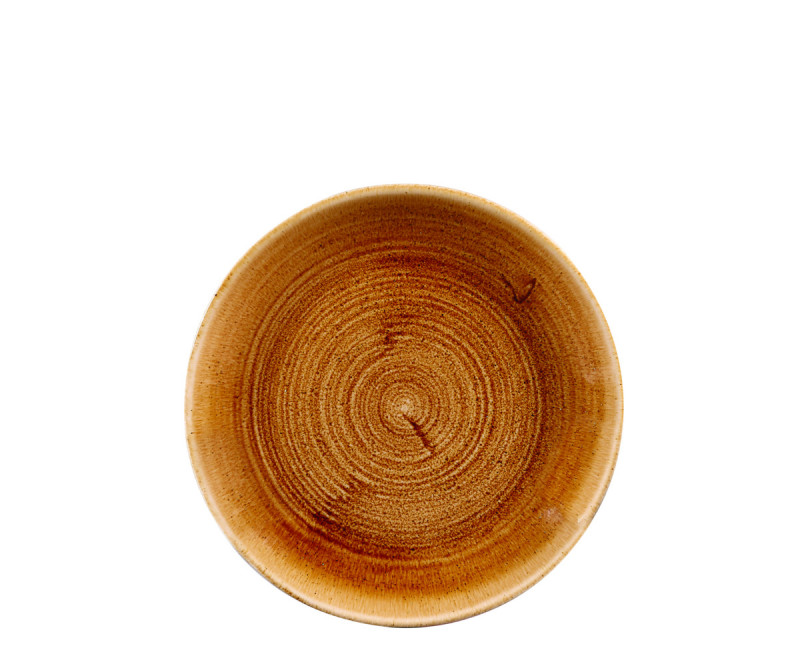 Assiette coupe rond Vintage Copper porcelaine vitrifiée Ø 16,5 cm Stonecast Patina Churchill