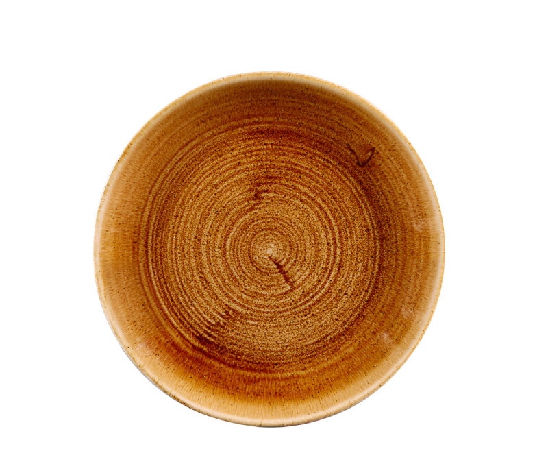 Assiette coupe rond Vintage Copper porcelaine vitrifiée Ø 21,7 cm Stonecast Patina Churchill