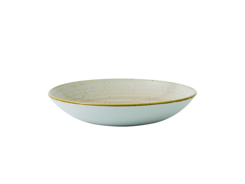 Assiette creuse rond Nutmeg Cream porcelaine vitrifiée Ø 18,2 cm Stonecast Nutmeg Churchill
