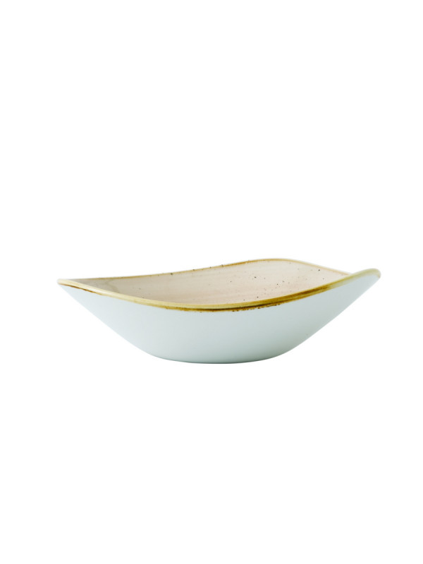 Bol triangulaire Nutmeg Cream porcelaine vitrifiée 15,3x15,3 cm Stonecast Nutmeg Churchill