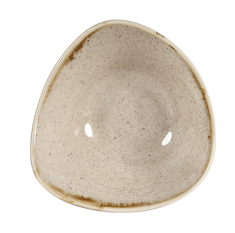 Bol triangulaire Nutmeg Cream porcelaine vitrifiée 15,3x15,3 cm Stonecast Nutmeg Churchill