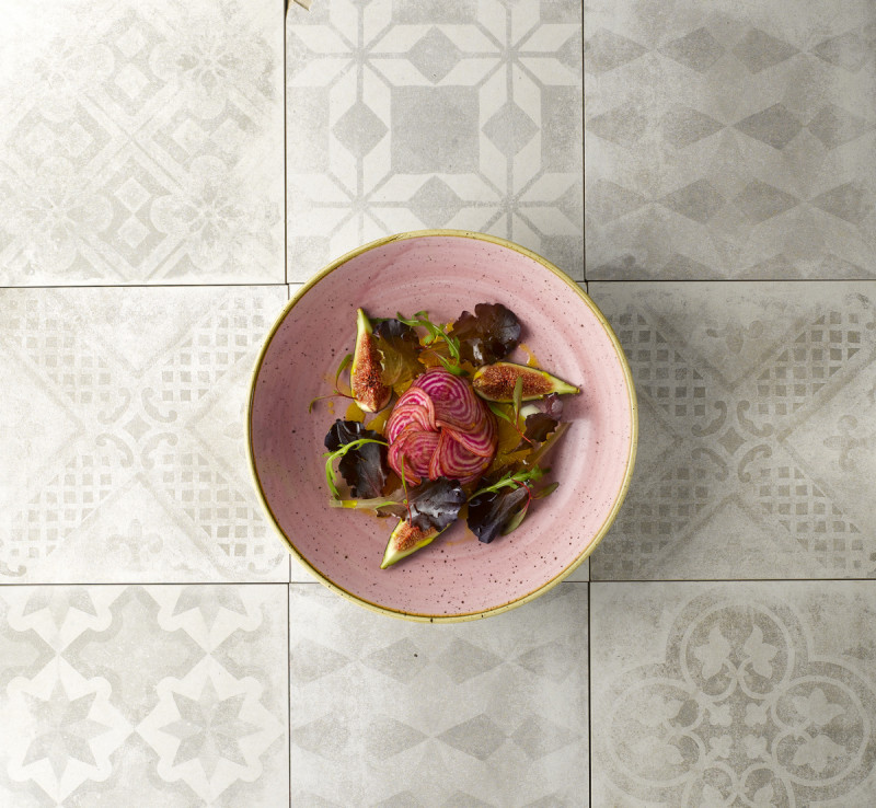 Assiette coupe rond Petal Pink porcelaine vitrifiée Ø 26 cm Stonecast Petal Churchill
