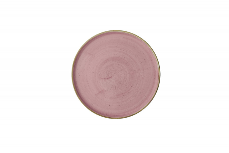 Assiette à bord droit rond Petal Pink porcelaine vitrifiée Ø 26 cm Stonecast Petal Churchill