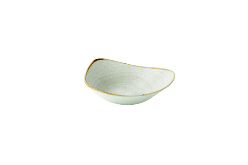 Bol triangulaire raw grey porcelaine vitrifiée 23,5x23,5 cm Stonecast Raw Churchill