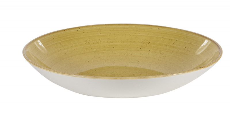 Assiette creuse rond Mustard porcelaine vitrifiée Ø 31 cm Stonecast Mustard Churchill