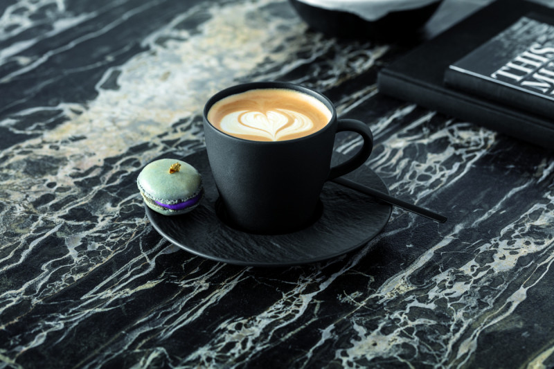 Sous tasse rond noir porcelaine Ø 15,5 cm The Rock Villeroy & Boch